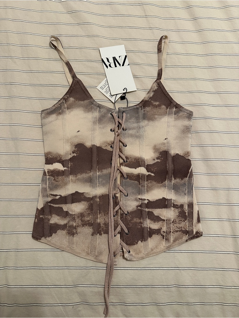 Zara Lace-Up Top